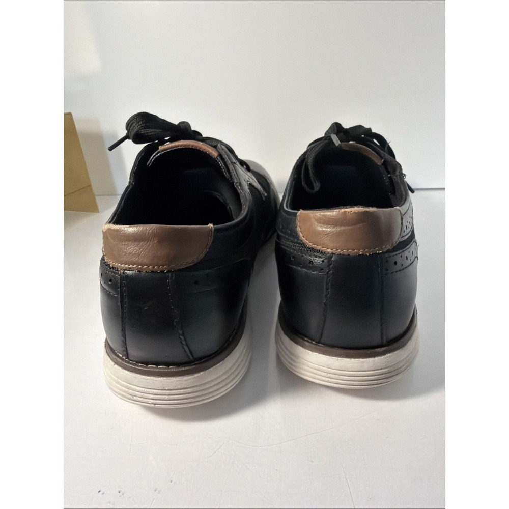 LONDON FOG Collection Mens Sneakers Oxford Style  size 11 Lace up Shoes Black - Picture 5 of 16